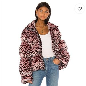 REVOLVE- LPA Sora Jacket in Pink Leopard